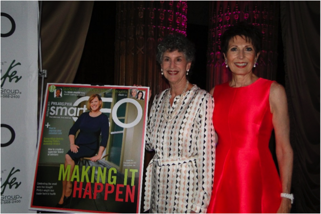 Linda McAleer with fellow Brava Award Winner, Dianne Semingson